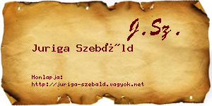 Juriga Szebáld névjegykártya